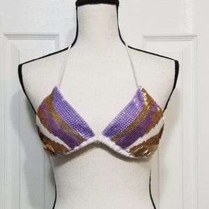 Victoria's Secret Sequin Bikini Top (10-118)